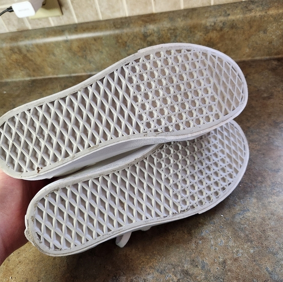 Vans Of The Wall Old Skool Canvas Style White Size 8.5 Women's and 7 Mens - Picture 5 of 9